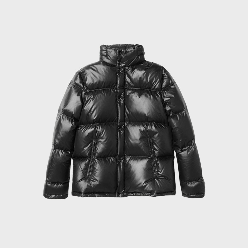 Puffer Jacket – Straight Cut with Hidden Hood