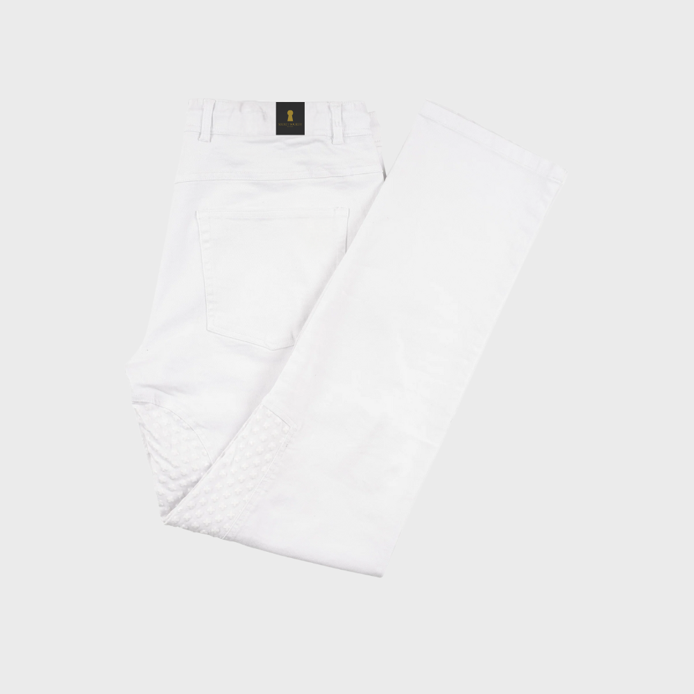 Performance Polo Jeans White