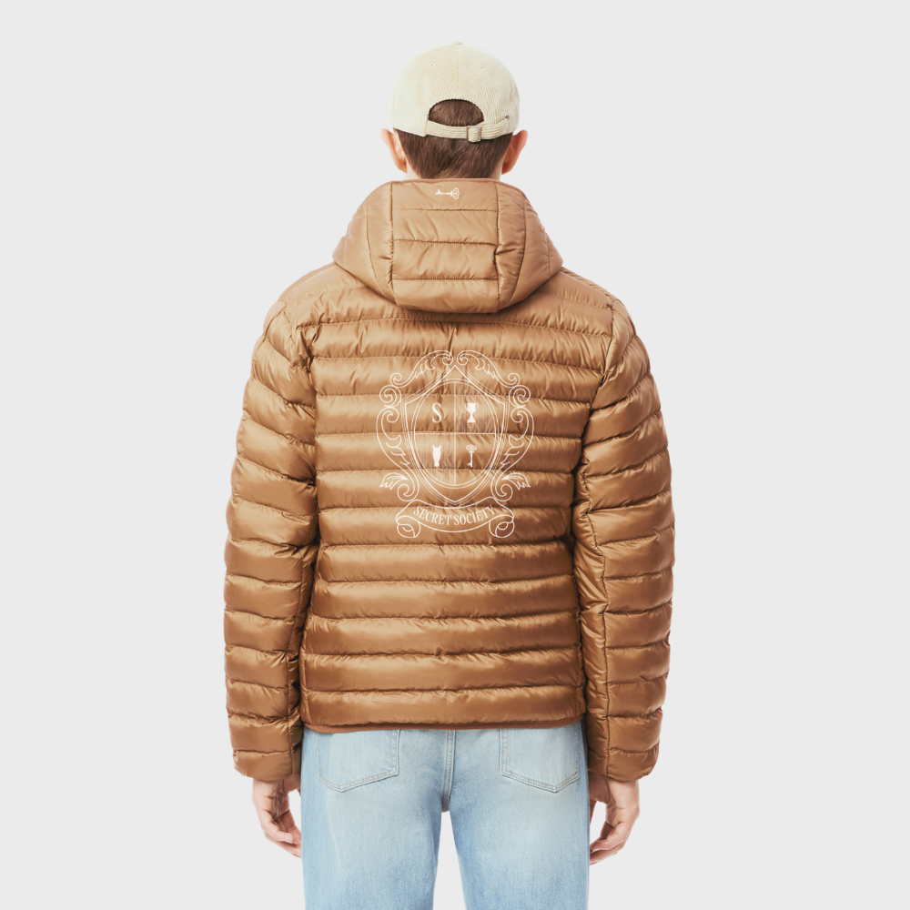 Puffer Jacket Caramel – Classic Fit, Small Quilt