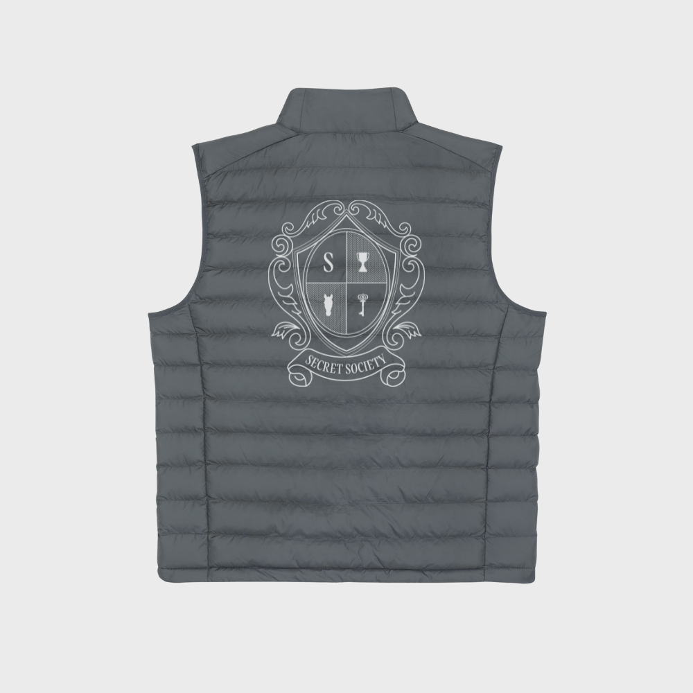 Puffer Vest Gray – Classic Fit, Small Quilt