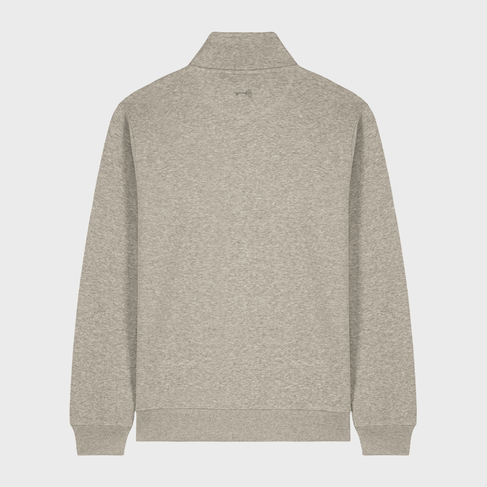 Regular Quarter Zip Jumper Gray