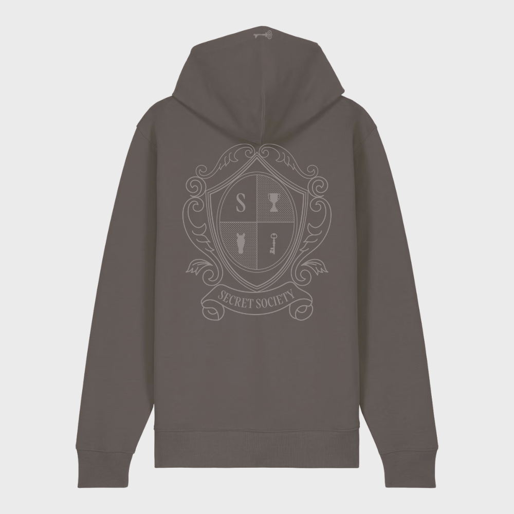Regular Zip Hoodie Dark Grey
