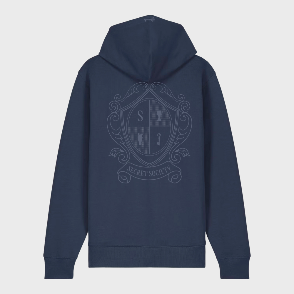 Regular Zip Hoodie Navy